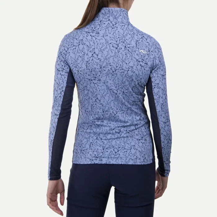 Women Sunshine Printed HalfZip Calm Blueatlanta Blue KJUS Midlayers and Sweaters