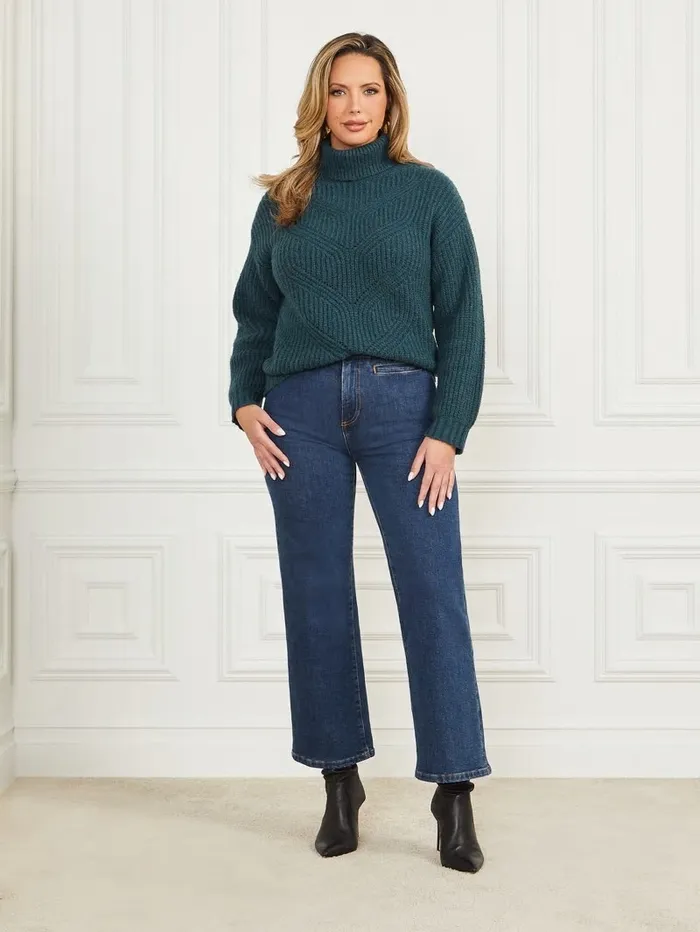 Women Sweaters and Knits GUESS Michelle WoolBlend Sweater Blue Opal