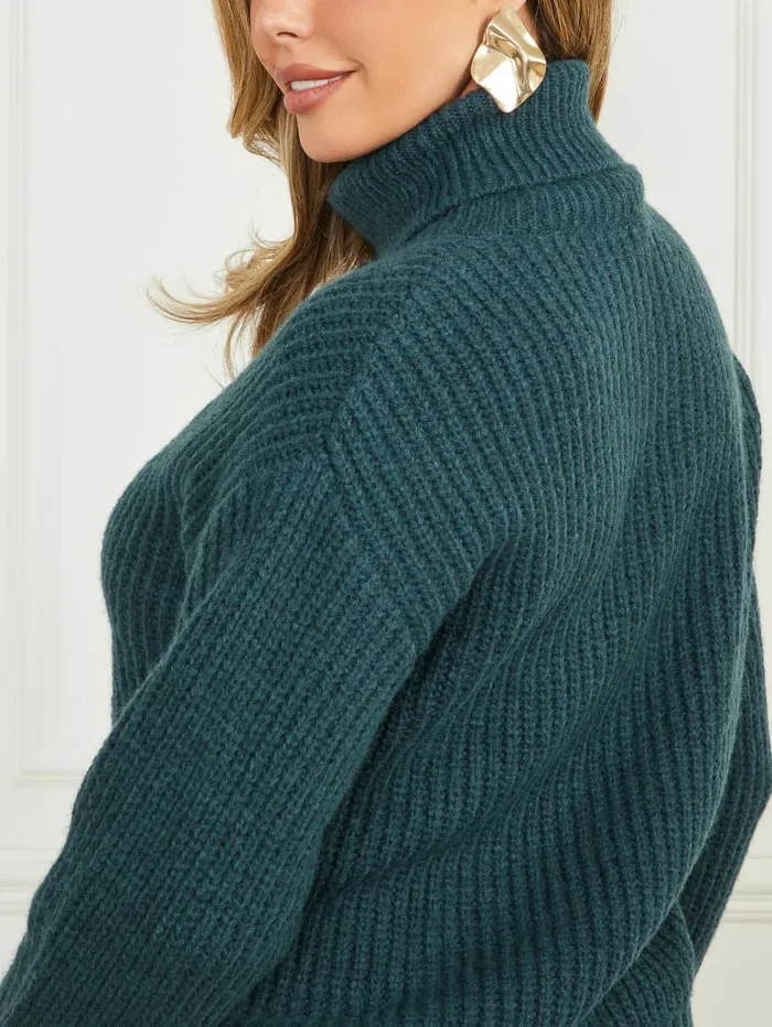 Women Sweaters and Knits GUESS Michelle WoolBlend Sweater Blue Opal