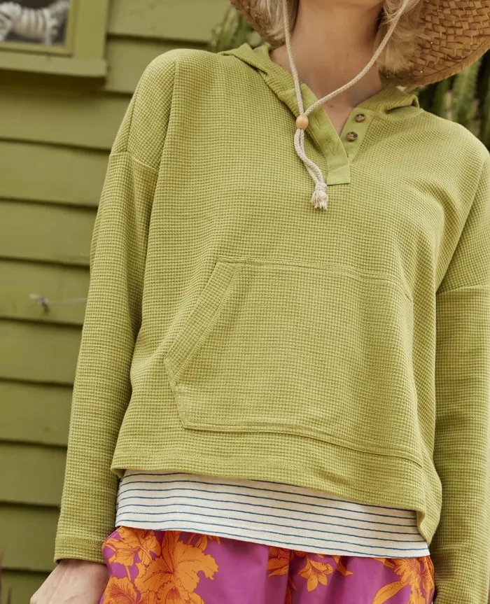 Women Sweaters Jackets and Layers Toad and Co Foothill Long Sleeve Hoodie Green Olive