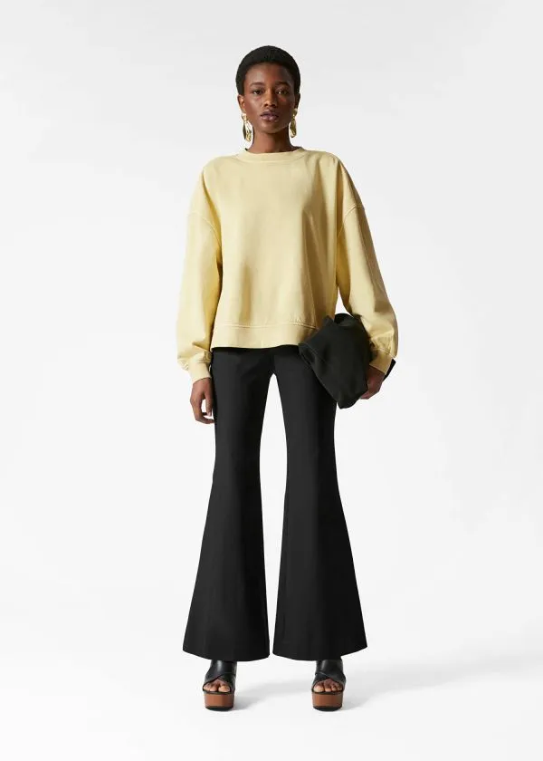Women Sweatshirts and Hoodies and Other Stories Relaxed Sweatshirt Yellow