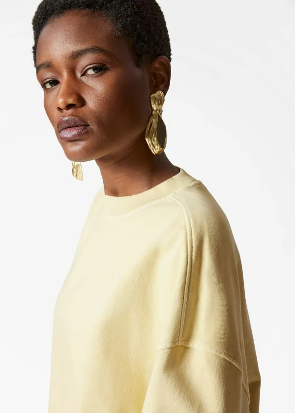 Women Sweatshirts and Hoodies and Other Stories Relaxed Sweatshirt Yellow