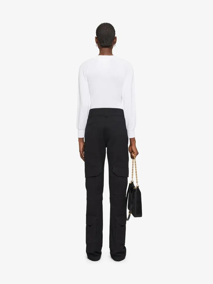 Women Sweatshirts and Hoodies Givenchy Slim Fit Sweatshirt In Fleece White