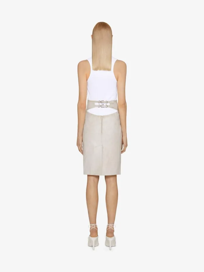 Women TShirts Givenchy Slim Fit Tank Top In Cotton With 4G Detail White