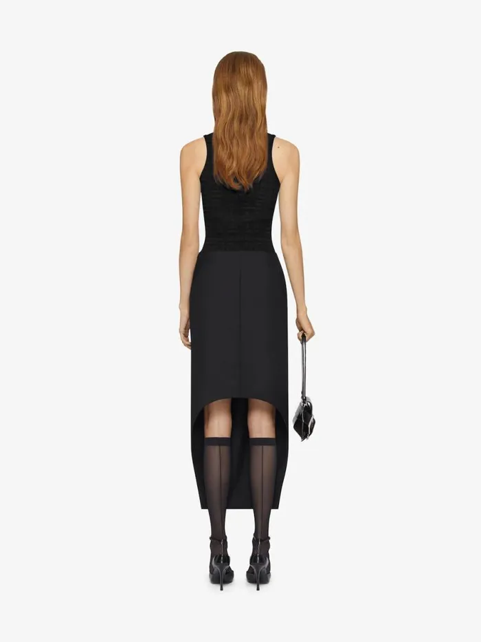 Women TShirts Givenchy Slim Tank Top In 4G Jacquard Black