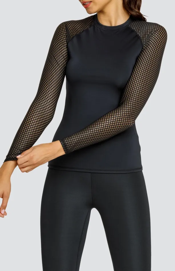 Women Tail Activewear Long Sleeve Etta Top Onyx Black