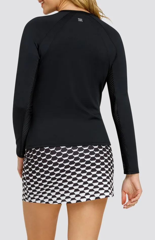 Women Tail Activewear Long Sleeve Legend Top Onyx Black