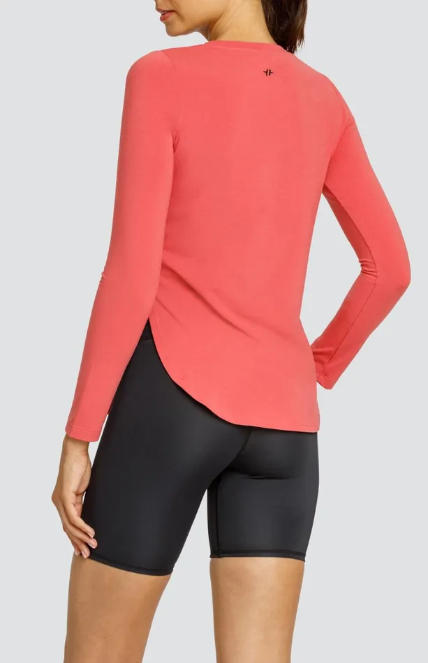 Women Tail Activewear Long Sleeve Panem Top Cherry Rose