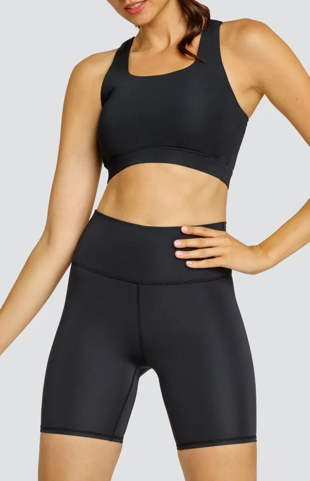 Women Tail Activewear Shorts Exhale 7034 Biker Short Onyx Black