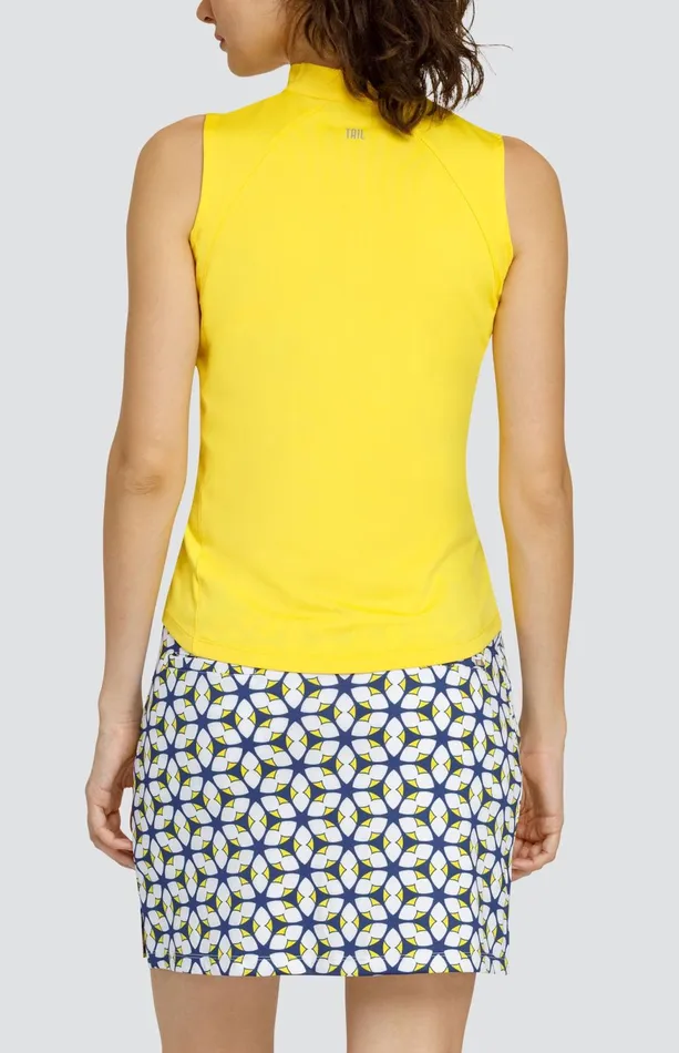 Women Tail Activewear Sleeveless Adira Top Dandelion Yellow