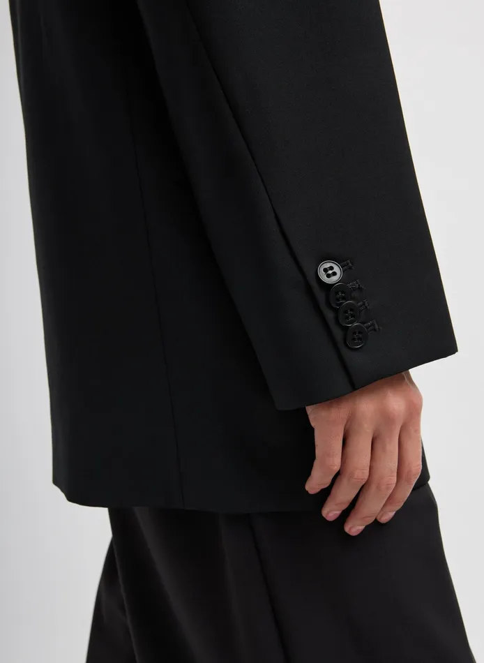 Women Tibi Jackets and Outerwear Tropical Wool Liam Blazer