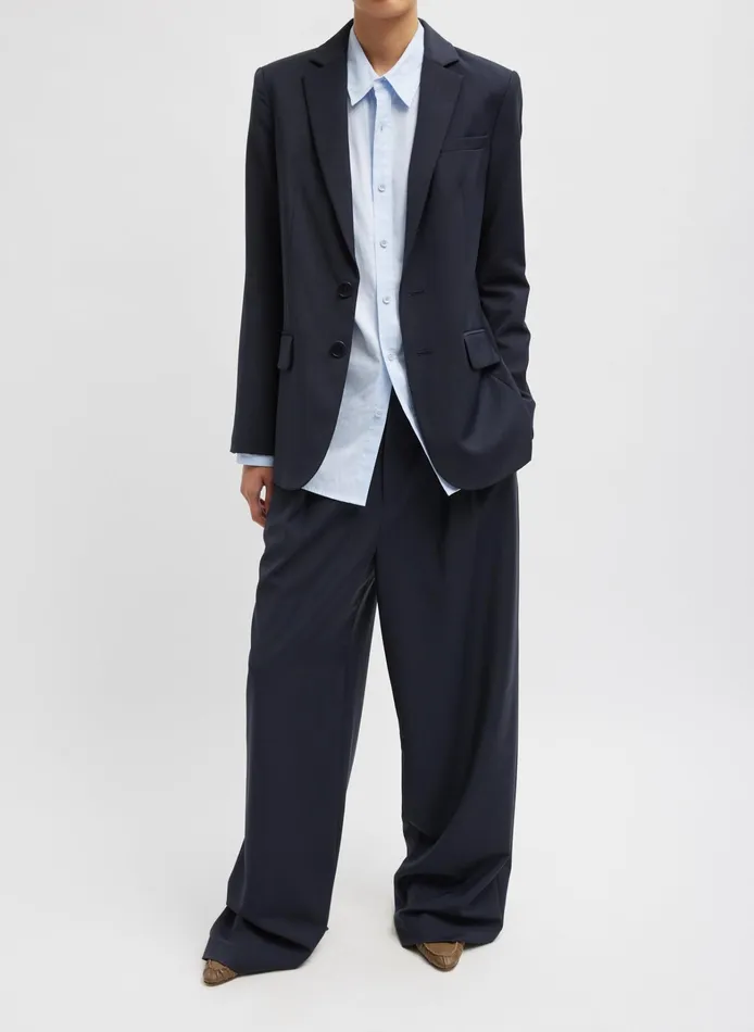 Women Tibi Pants and Shorts Tropical Wool Stella Pant