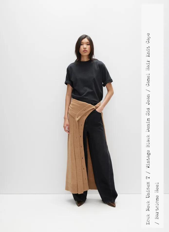 Women Tibi Pants and Shorts Vintage Black Denim Sid Jean