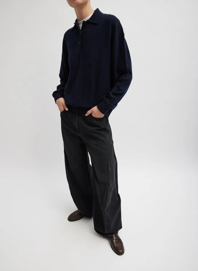 Women Tibi Pants and Shorts Vintage Black Denim Sid Jean