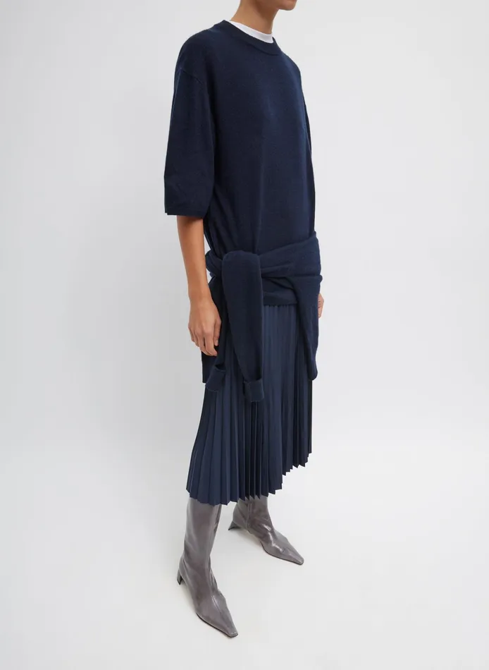 Women Tibi Skirts Nylon Pleating Sunray Pull On Skirt