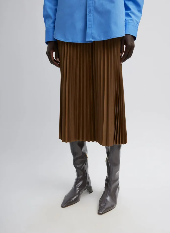 Women Tibi Skirts Nylon Pleating Sunray Pull On Skirt