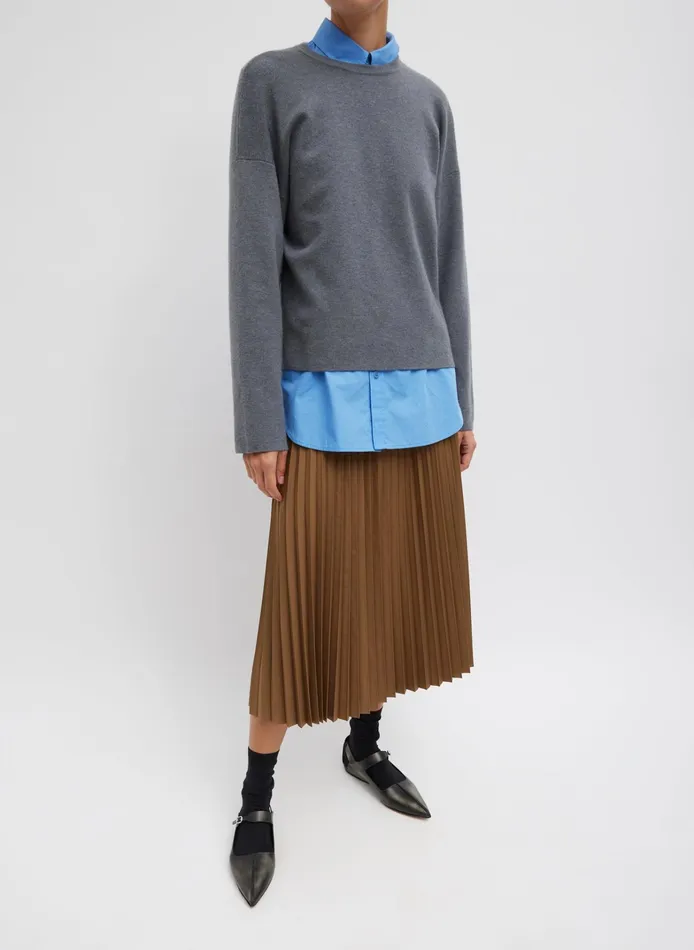 Women Tibi Skirts Nylon Pleating Sunray Pull On Skirt