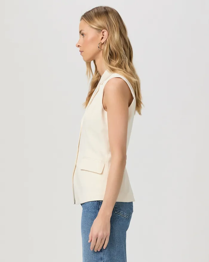 Women Tops and Blouses PAIGE Palomina Vest 8211 Ivory Women Tops and Blouses PAIGE Palomina Vest 8211 Ivory