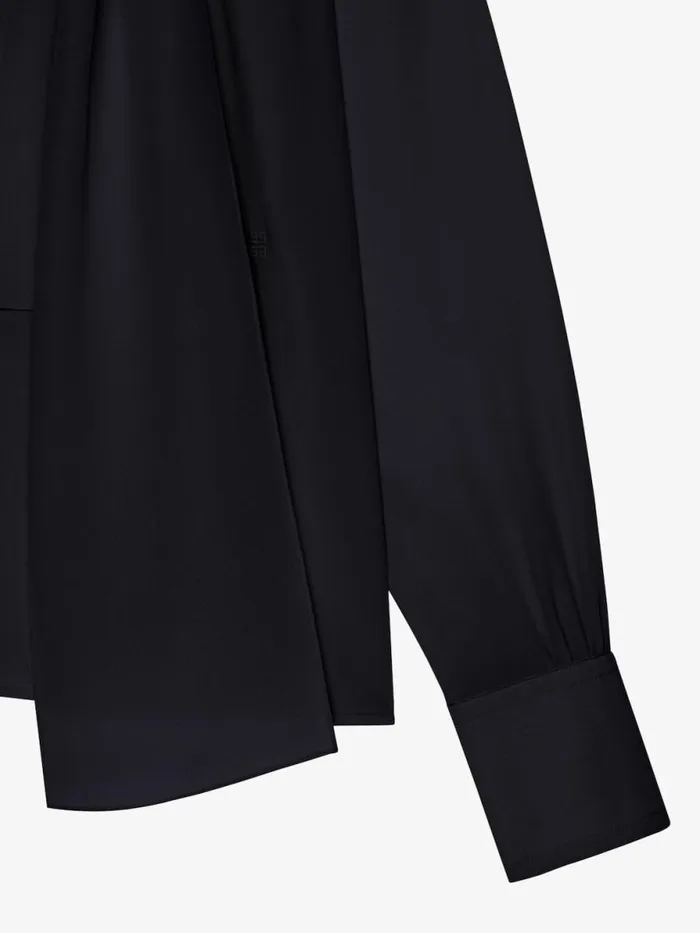 Women Tops and Shirts Givenchy Blouse In Silk With Lavallire Black