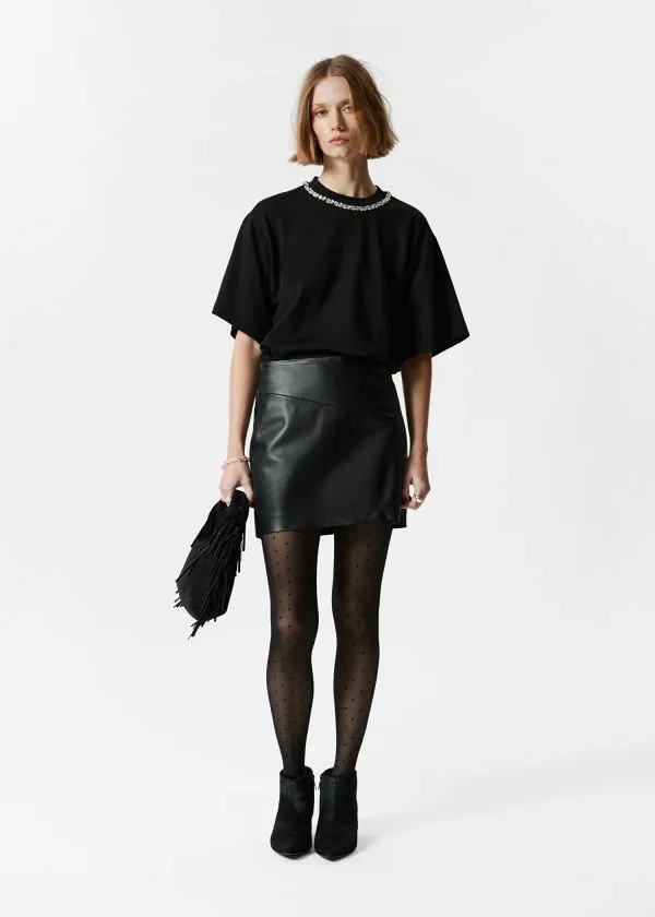 Women Tops and Tshirts and Other Stories Embellished TShirt Black
