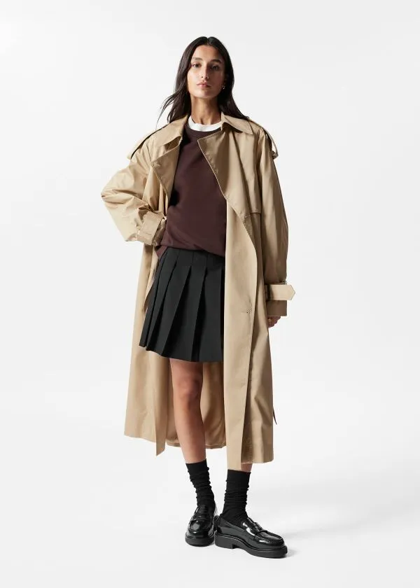 Women Tops and Tshirts and Other Stories Oversized Sweatshirt Brown