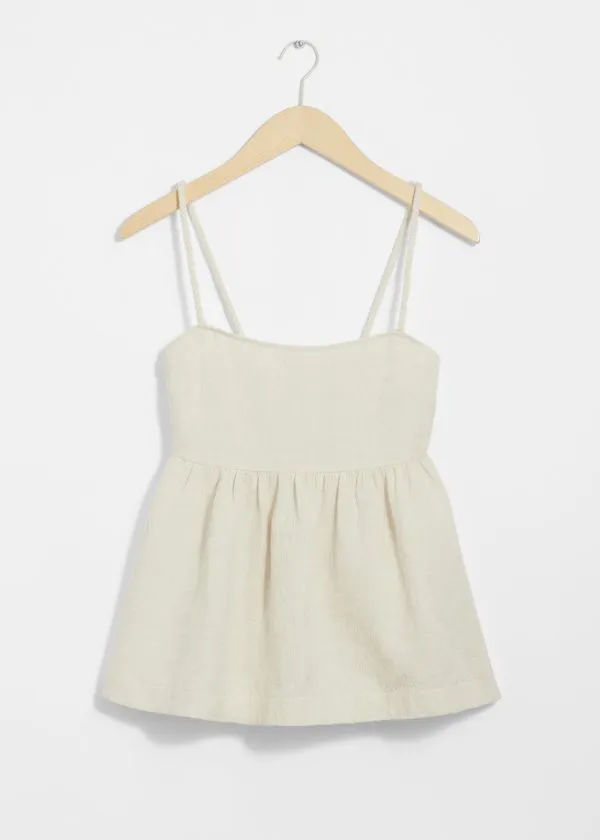 Women Tops and Tshirts and Other Stories RopeStrap Top Light Beige