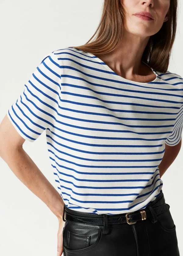 Women Tops and Tshirts and Other Stories Striped TShirt Navyandwhite Nautical Stripe
