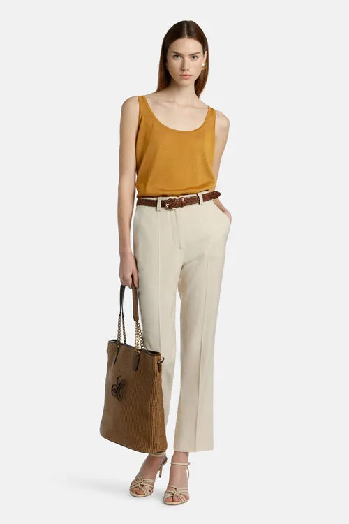Women Tops and TShirts Luisa Spagnoli Cunicolo Cunicolo Mustard Women Tops and TShirts Luisa Spagnoli Cunicolo Cunicolo Mustard