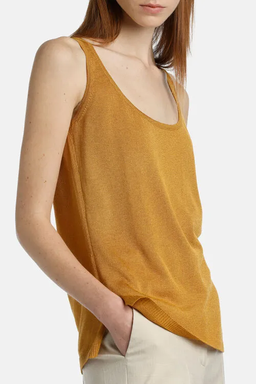 Women Tops and TShirts Luisa Spagnoli Cunicolo Cunicolo Mustard Women Tops and TShirts Luisa Spagnoli Cunicolo Cunicolo Mustard