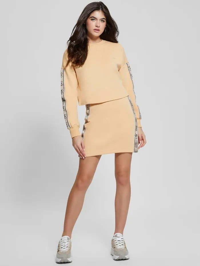 Women Tops GUESS Eco Cymone Quattro G Sweatshirt Sandy Peach Women Tops GUESS Eco Cymone Quattro G Sweatshirt Sandy Peach
