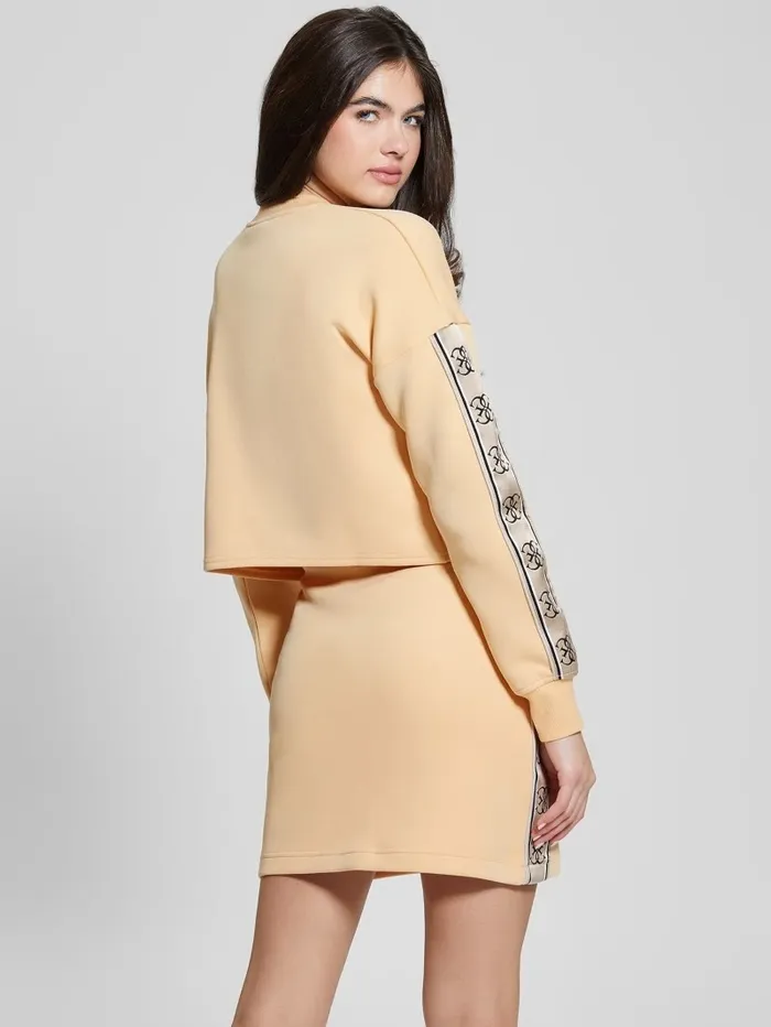 Women Tops GUESS Eco Cymone Quattro G Sweatshirt Sandy Peach Women Tops GUESS Eco Cymone Quattro G Sweatshirt Sandy Peach
