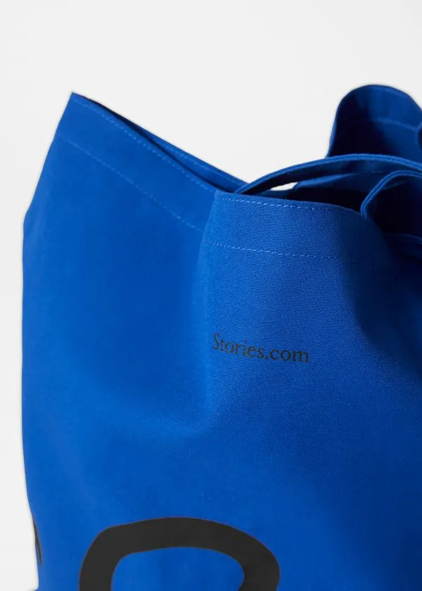 Women Tote Bags and Other Stories Canvas Tote Cobalt Blue