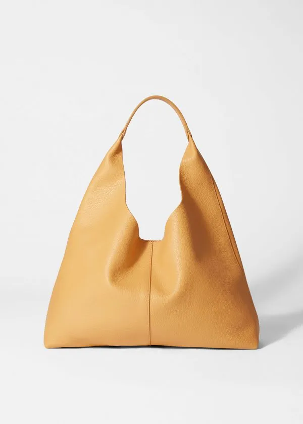 Women Tote Bags and Other Stories Classic Leather Tote Bag Yellow