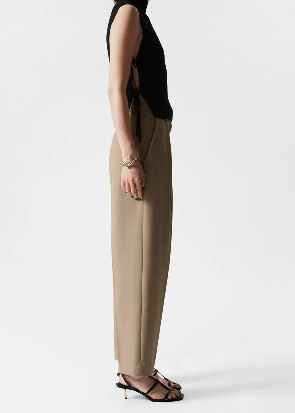 Women Trousers and Other Stories Tailored Tapered Trousers Beige