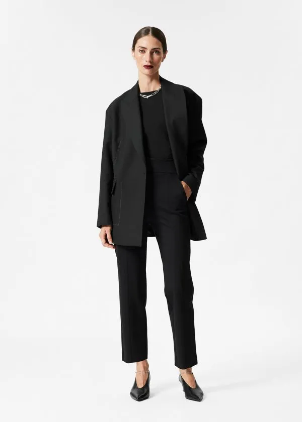 Women Trousers and Other Stories Tailored Trousers Black