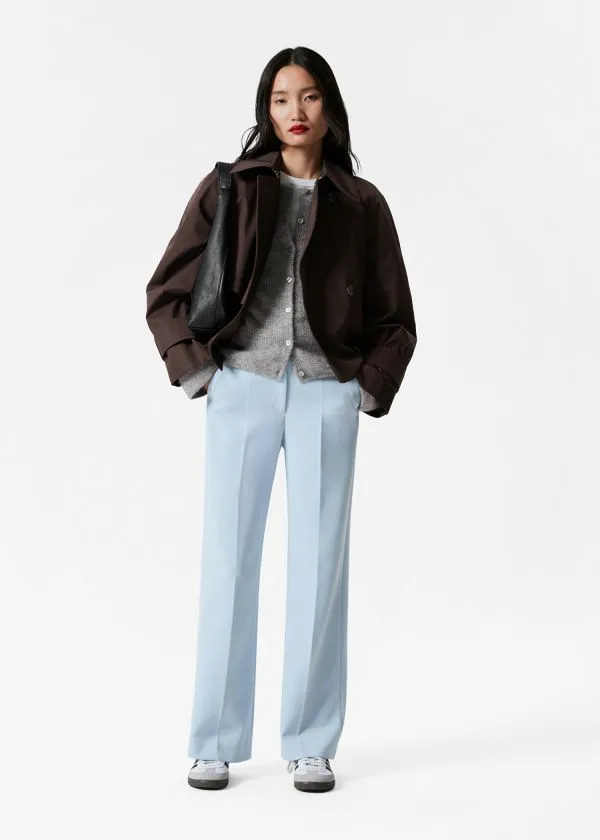 Women Trousers and Other Stories Wide PressCrease Trousers Light Blue