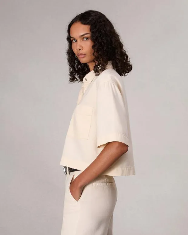 Women Ultra Featherweight Lenna Shirt Ecru FeatherweightShirts and Tops rag and bone