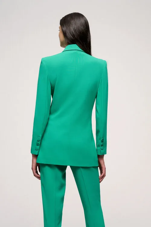 Women Vegetale Vegetale Bluette Jackets and Blazers Luisa Spagnoli Women Vegetale Vegetale Bluette Jackets and Blazers Luisa Spagnoli