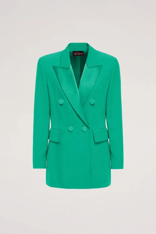 Women Vegetale Vegetale Bluette Jackets and Blazers Luisa Spagnoli Women Vegetale Vegetale Bluette Jackets and Blazers Luisa Spagnoli