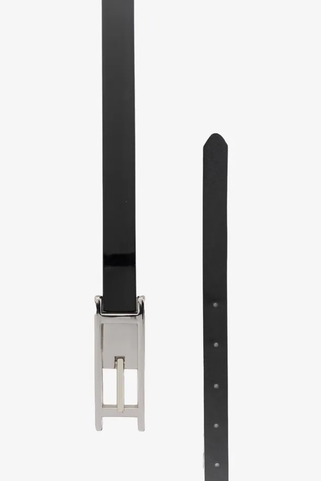 Women VIENNA Reversible Leather Belt Blackpatent LAMARQUE Belts
