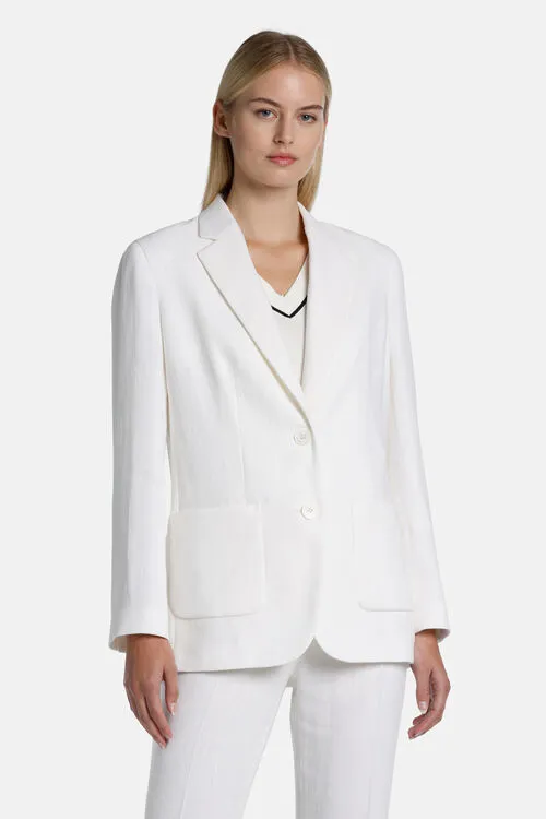 Women Vomano Vomano Bluette Jackets and Blazers Luisa Spagnoli