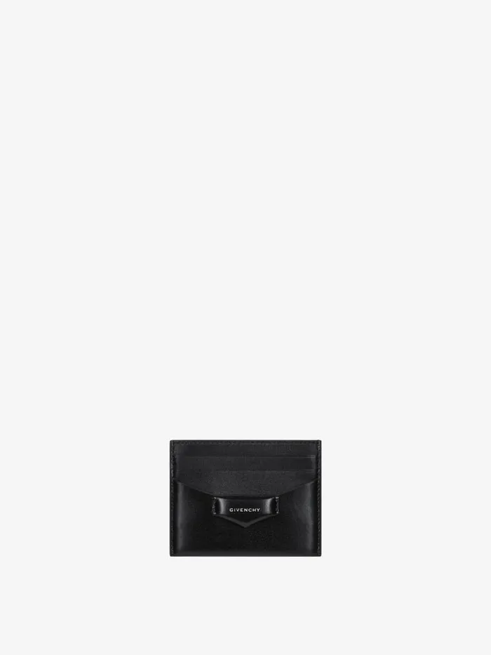 Women Wallets and Card Holders Givenchy Antigona Card Holder In Box Leather Black Women Wallets and Card Holders Givenchy Antigona Card Holder In Box Leather Black