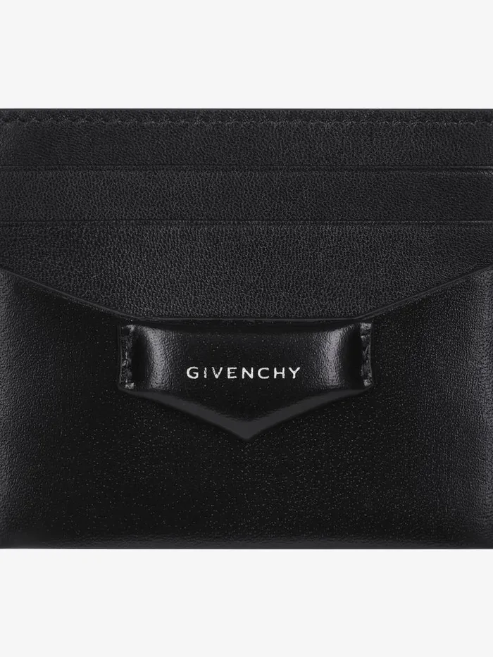Women Wallets and Card Holders Givenchy Antigona Card Holder In Box Leather Black Women Wallets and Card Holders Givenchy Antigona Card Holder In Box Leather Black
