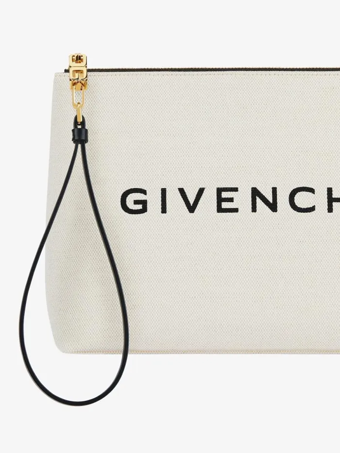 Women Wallets and Card Holders Givenchy GIVENCHY Pouch In Canvas Beigeblack Women Wallets and Card Holders Givenchy GIVENCHY Pouch In Canvas Beigeblack