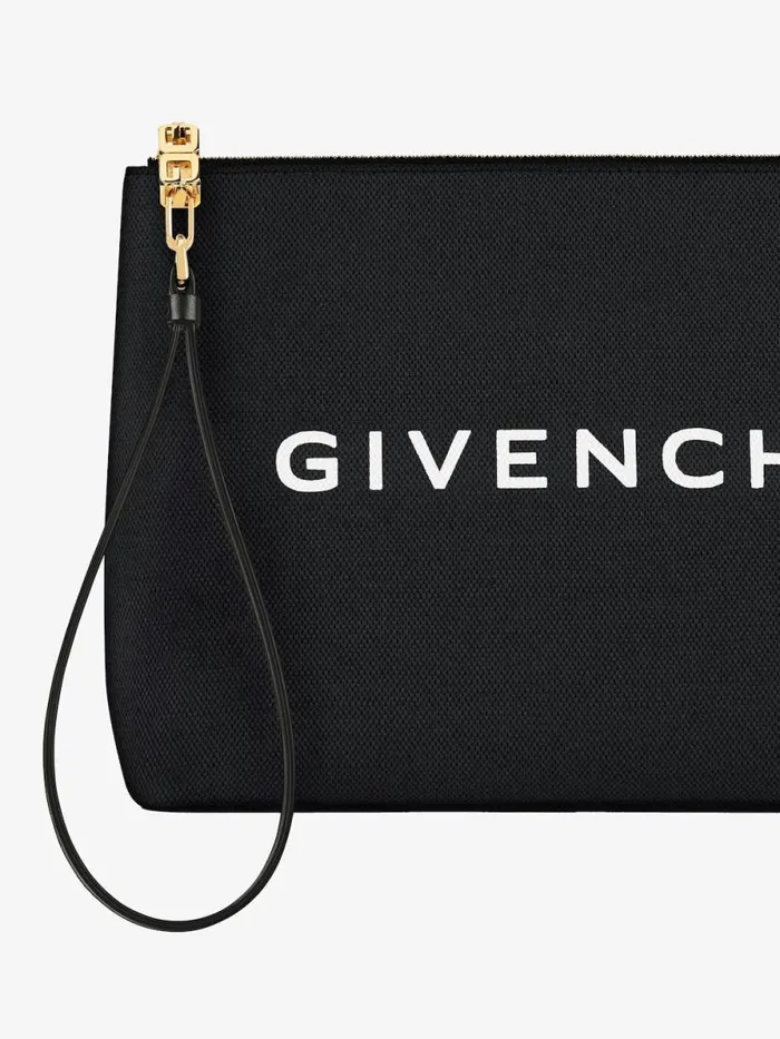 Women Wallets and Card Holders Givenchy GIVENCHY Travel Pouch In Canvas Black Women Wallets and Card Holders Givenchy GIVENCHY Travel Pouch In Canvas Black