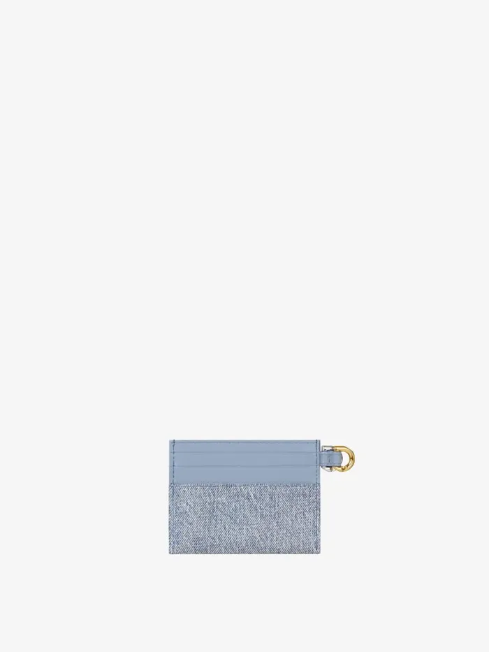 Women Wallets and Card Holders Givenchy Voyou Card Holder In Denim Medium Blue