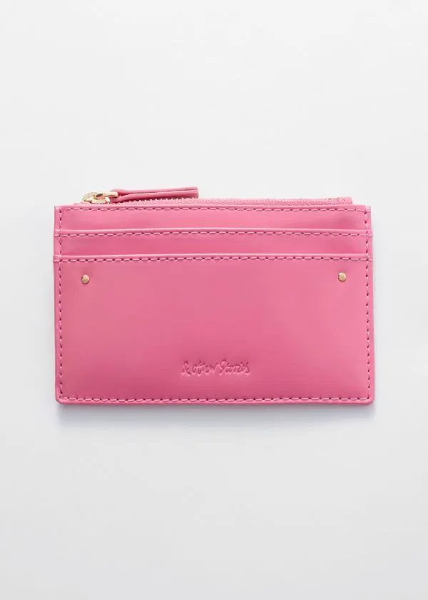 Women Wallets and Other Stories Classic Leather Cardholder Pink