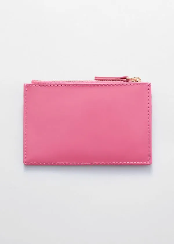 Women Wallets and Other Stories Classic Leather Cardholder Pink