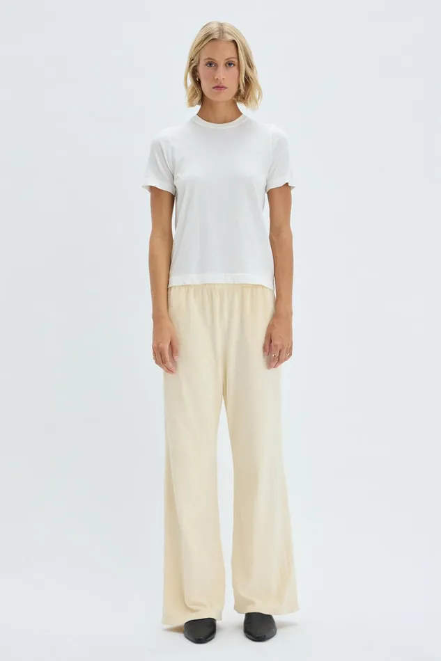 Women Washed White Boy Tee Raquel Allegra TShirts