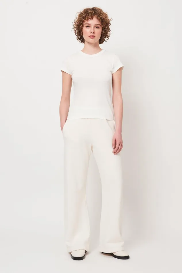 Women Washed White Liv Tee Raquel Allegra Tops